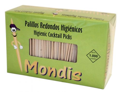 Palitos de dentes em bolsa de celofane pack de 1000 unidades , Branca , 59946 , 8428376011901